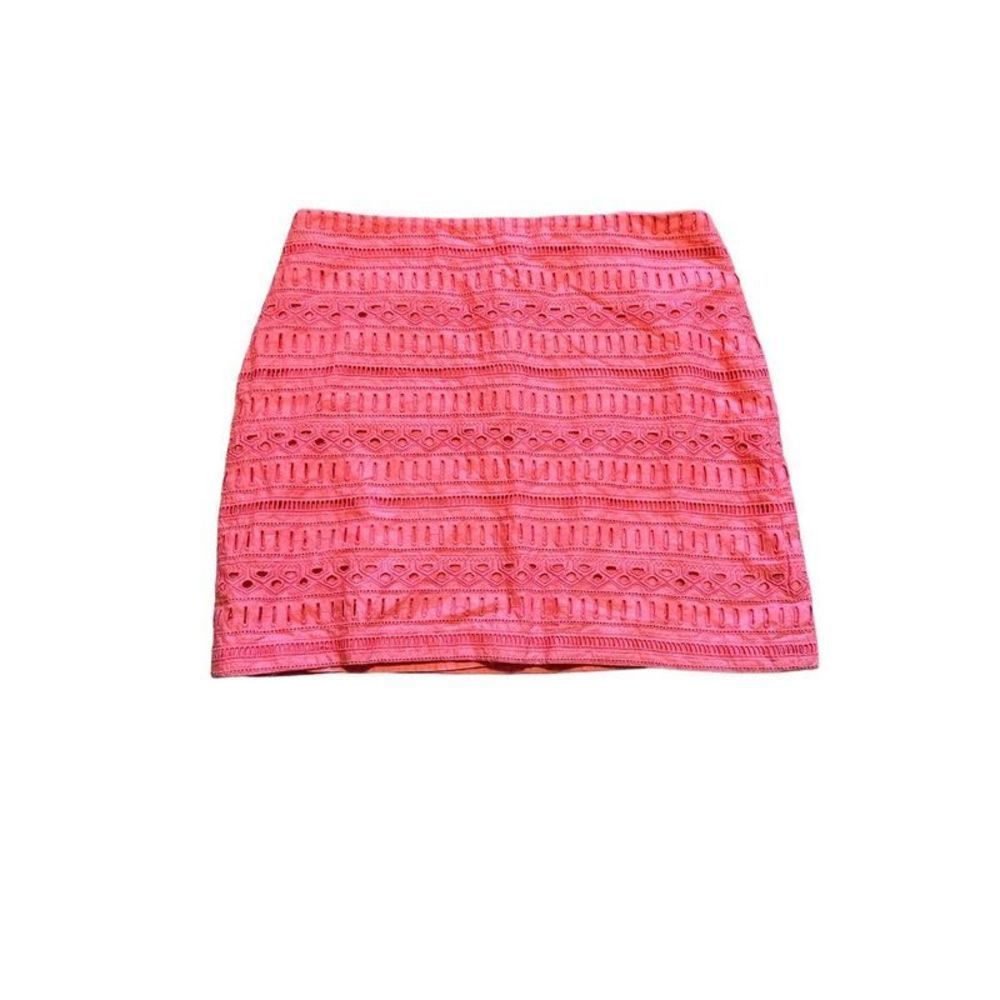 Gap Pink Eyelet Mini Skirt